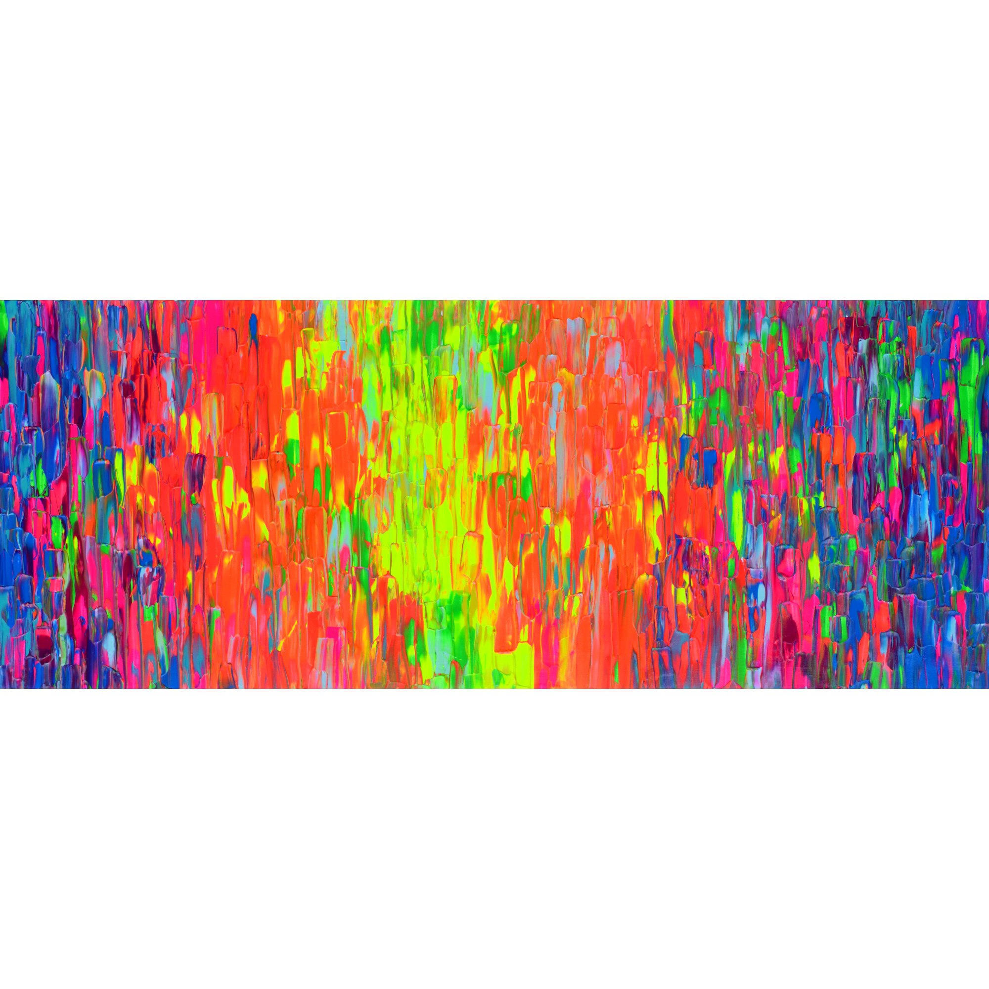 Tablou mare, pictat manual, cutit de paleta, reliefuri inalte, colorat, Happy Gypsy Girl artist plastic Soos Tiberiu