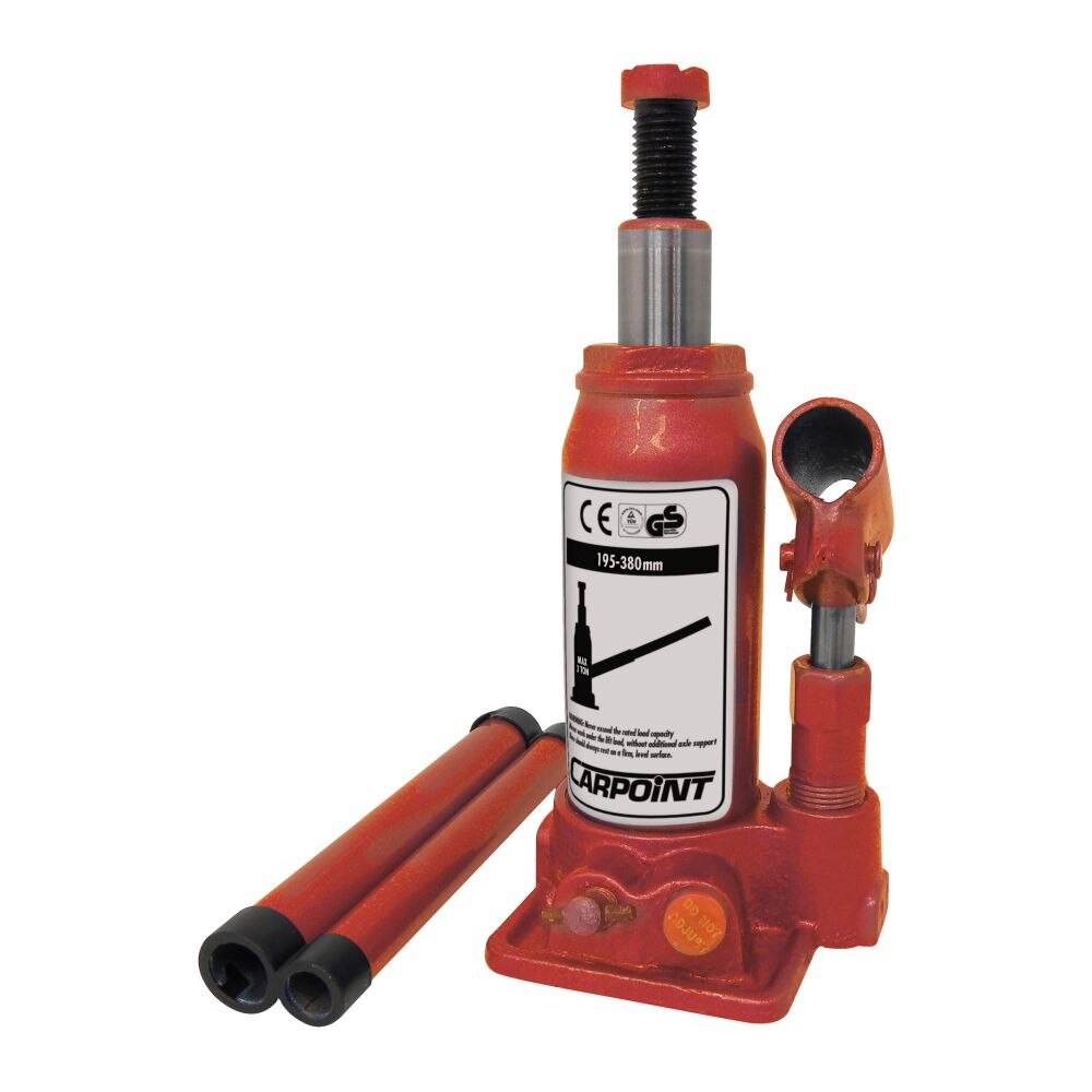 Cric hidraulic Carpoint, 3 t, cu deschidere 19.5-38cm