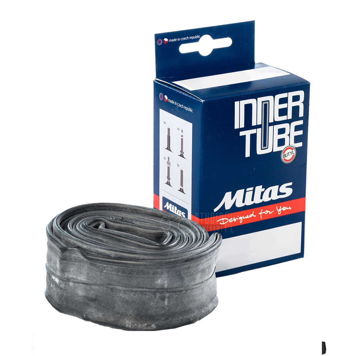 Camera Bicicleta Mitas SV90-90 - 12-1/2 x 1.75-2.45 Inch, Negru