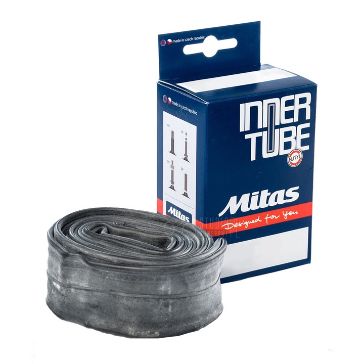 Вътрешна гума за велосипед Mitas, Av48, 28x1.1, 1.75 инча