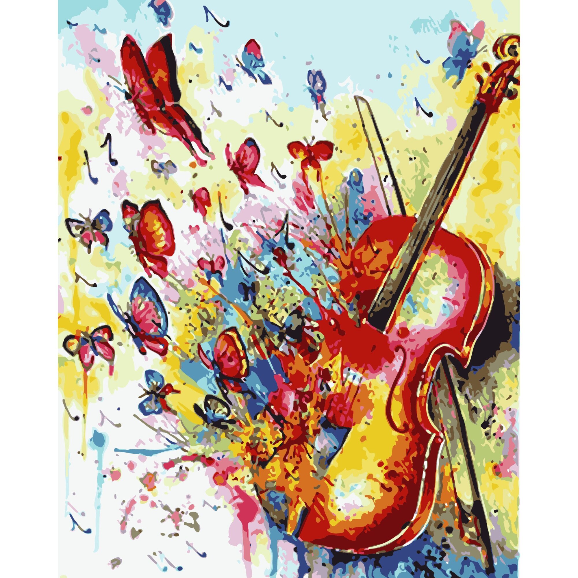 Set Pictura pe numere 40x50 cm, Panza din bumbac pe rama de lemn (PDP-2722)