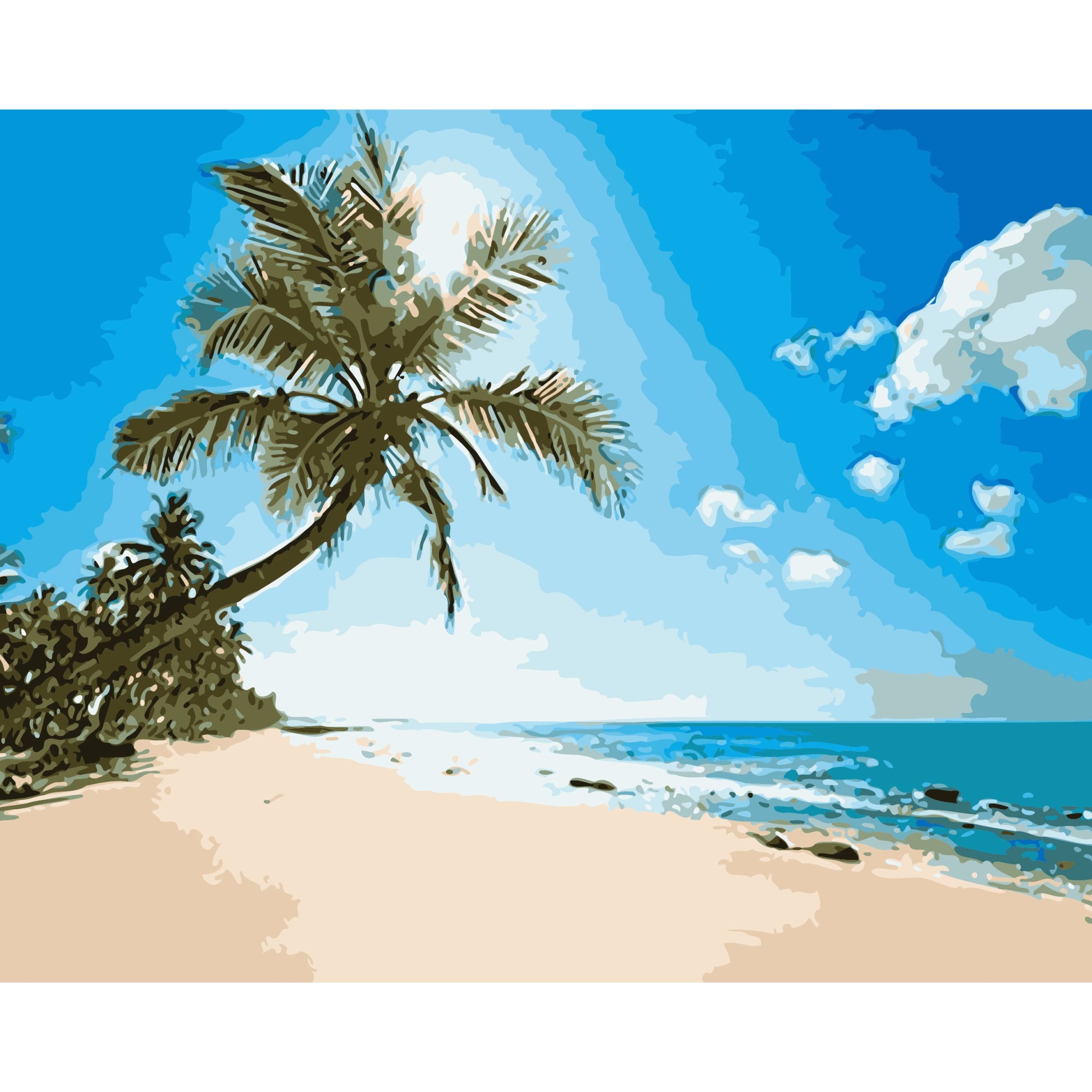 Set Pictura pe numere 40x50 cm, Panza din bumbac pe rama de lemn (PDP-2720)