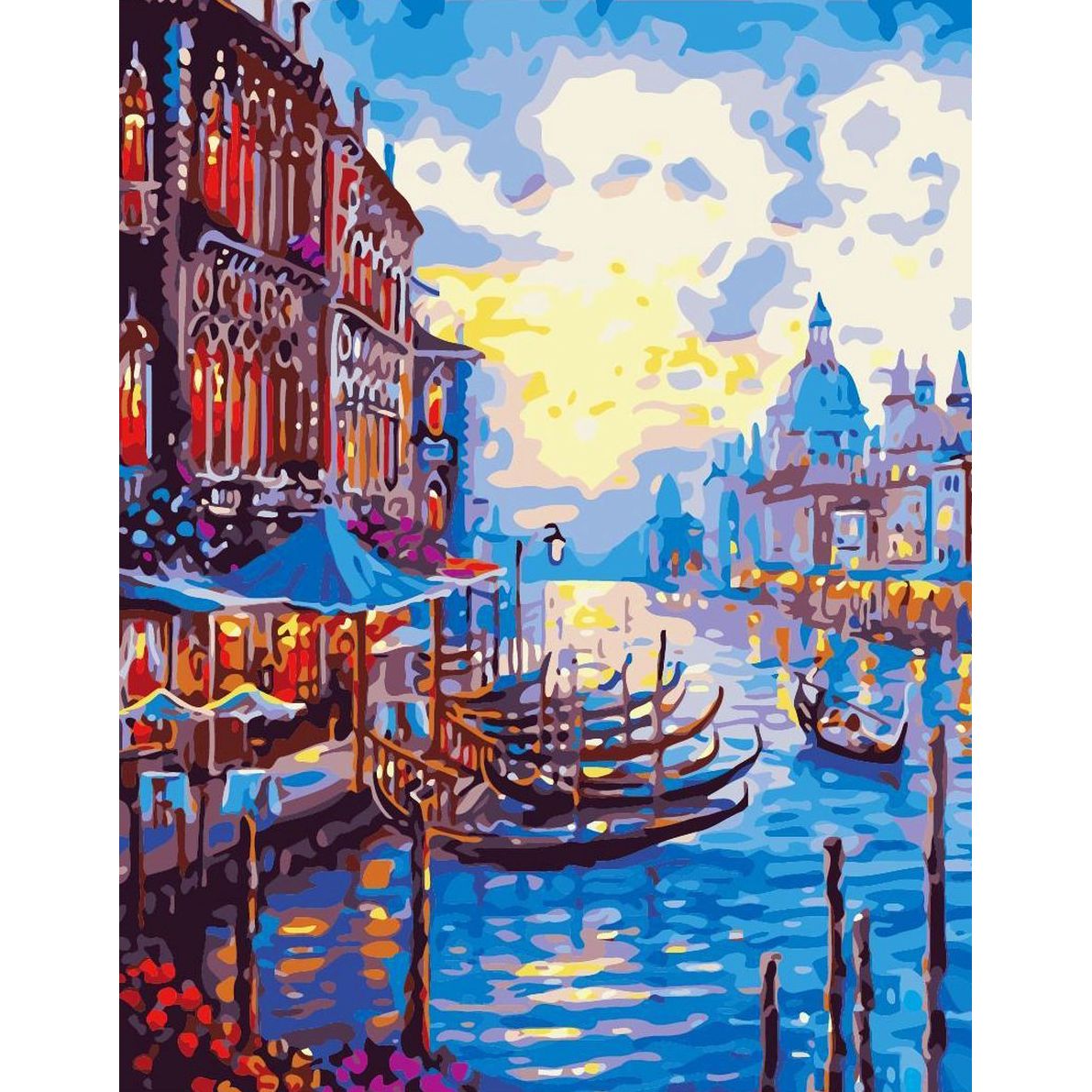 Set Pictura pe numere 40x50 cm, Panza din bumbac pe rama de lemn (PDP-1965)