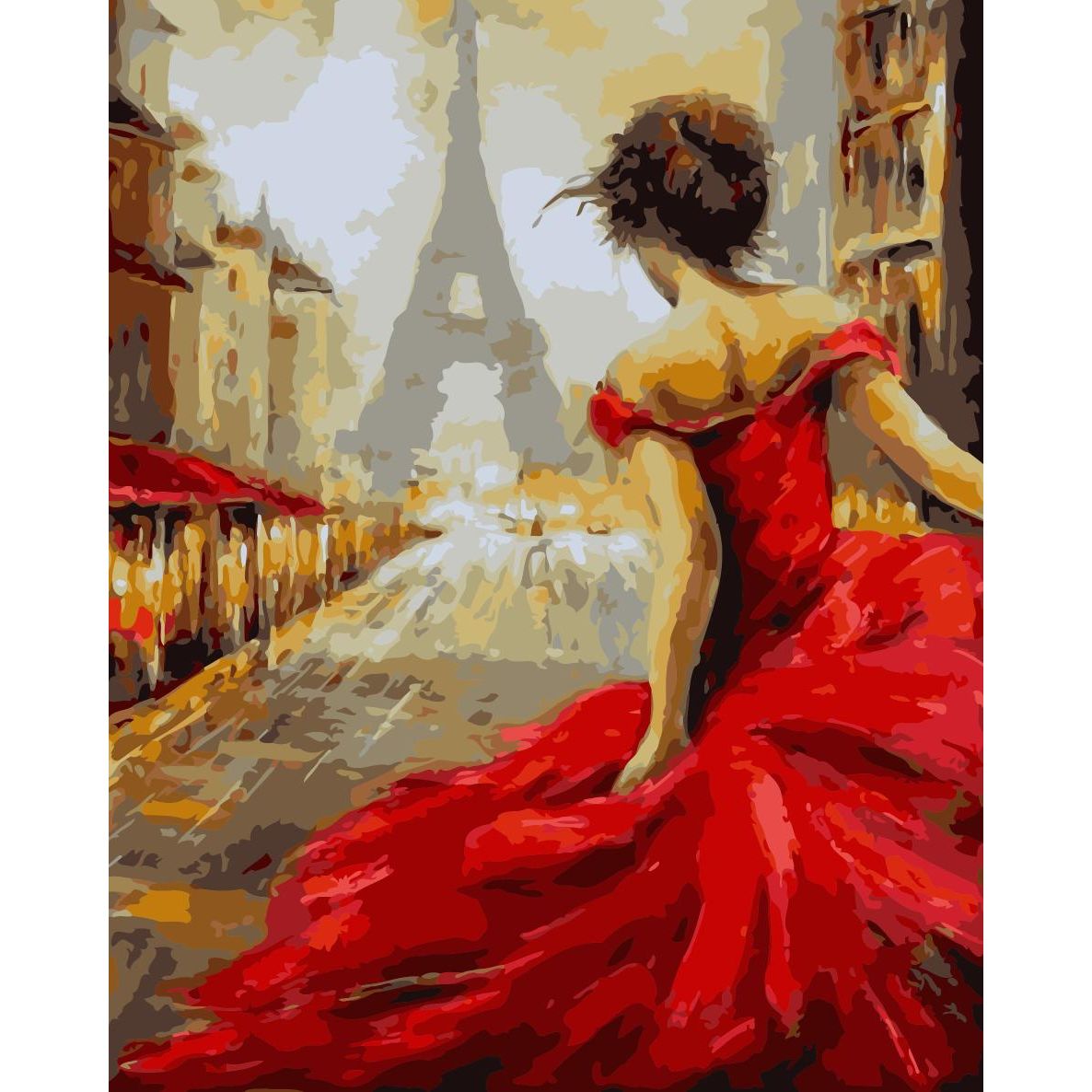 Set Pictura pe numere 40x50 cm, Panza din bumbac pe rama de lemn (PDP-1949)