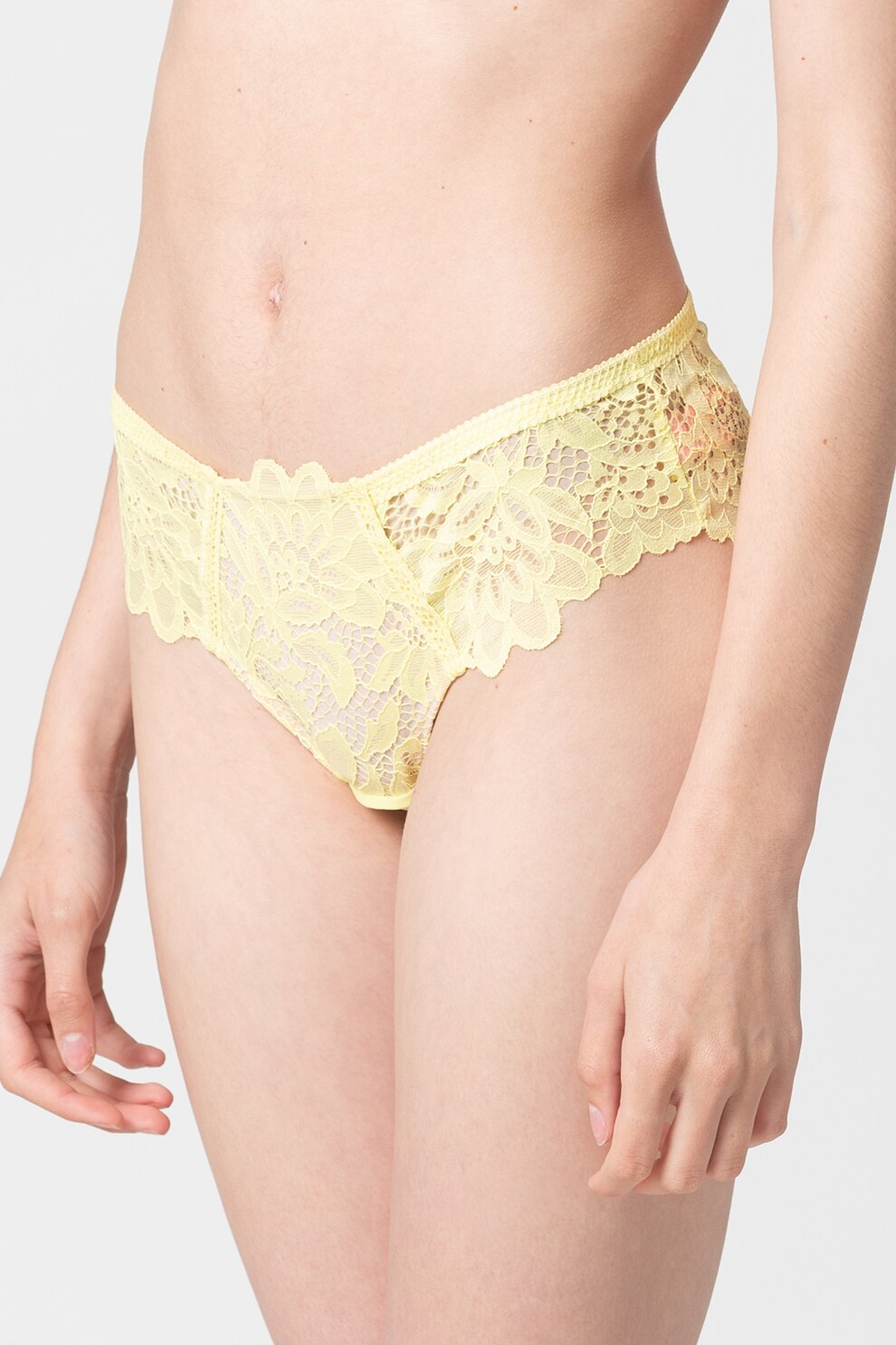 Hunkemoller, Chiloti brazilieni de dantela Shiloh, Galben deschis