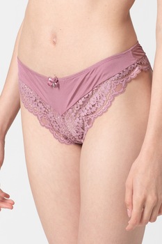 Hunkemoller, Chiloti brazilieni cu insertii de dantela, Lila Hunkemoller, Chiloti brazilieni cu insertii de dantela, Lila
