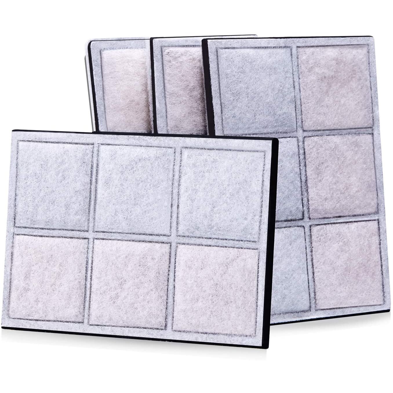 Set 4 filtre de schimb pentru fantana , adapator Boti pentru caini si pisici, filtrare a apei in 3 straturi