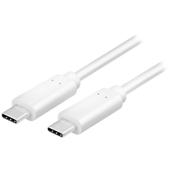 Cablu alimentare si date LogiLink, pentru smartphone, USB 3.2, USB Type-C (T) la USB Type-C (T), 1m, Alb Cablu alimentare si date LogiLink, pentru smartphone, USB 3.2, USB Type-C (T) la USB Type-C (T), 1m, Alb