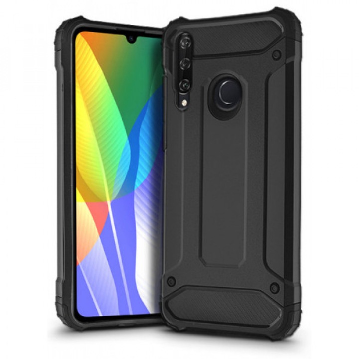 Удароустойчив гръб Nordic, Huawei Y6p, Armor, Черен