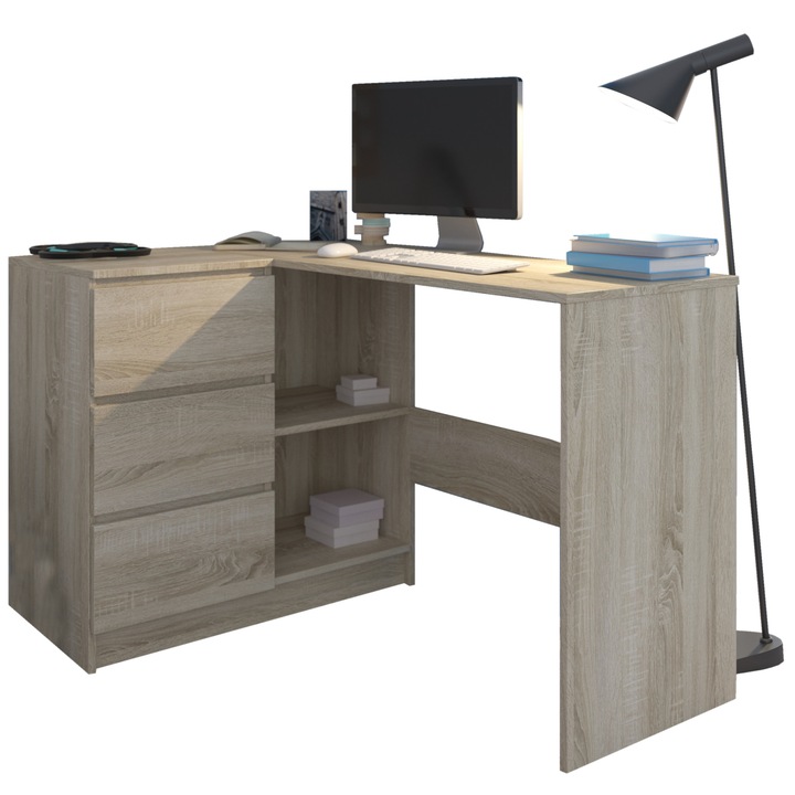 Birou, PVC, N-4L SONOMA, 76x87x112