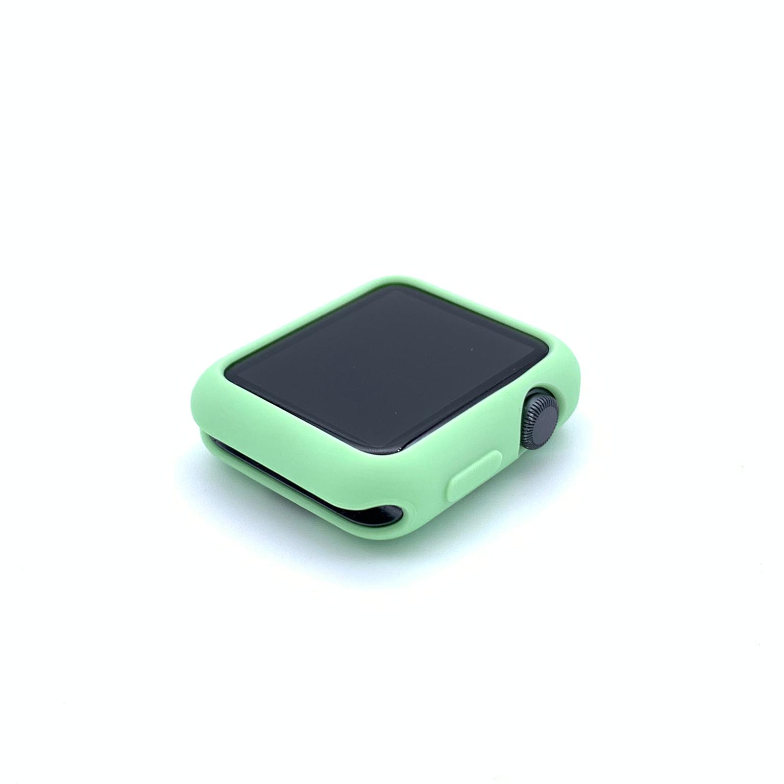 Husa Silicon pentru Apple Watch Seria 1, 2, 3, 4, 5, 6, SE 42mm Verde