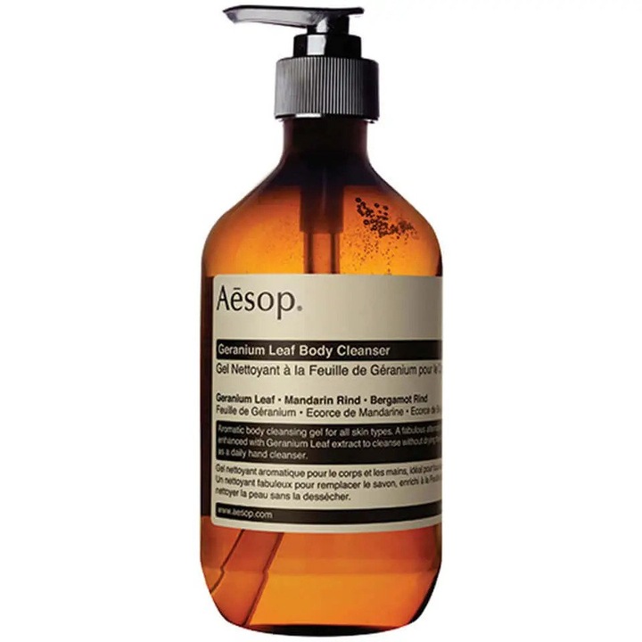 Lotiune gel de curatare pentru corp AESOP Geranium Leaf Body Cleanser unisex, 500 ml