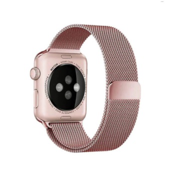 Curea Metalica Compatibila Apple Watch Seria 1, 2, 3, 4, 5, 6 de 38 sau 40mm Rose Gold Bratara Curea Metalica Compatibila Apple Watch Seria 1, 2, 3, 4, 5, 6 de 38 sau 40mm Rose Gold Bratara