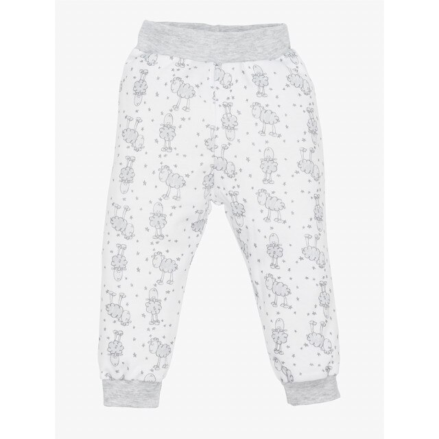 Pantaloni - Colectia Little Sheep, Cu model, Bumbac, Baieti, Multicolor, 18 luni