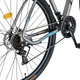 Велосипед MTB-Hardtail, Shimano Tourney TY-300, 21 скорости, алуминиева рамка, 29 инчови колела, дискови спирачки, мокет CSC29/57C, сив със син/черен дизайн