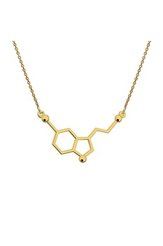 Lant cu pandantiv serotonina, Coriolan, aur galben 14K, 42-45 cm