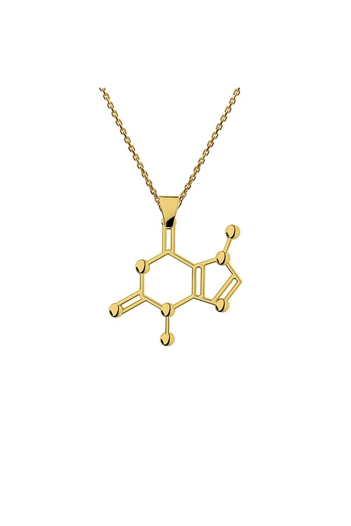 Lant cu pandantiv teobromina, Coriolan, aur galben 14K, 42-45 cm