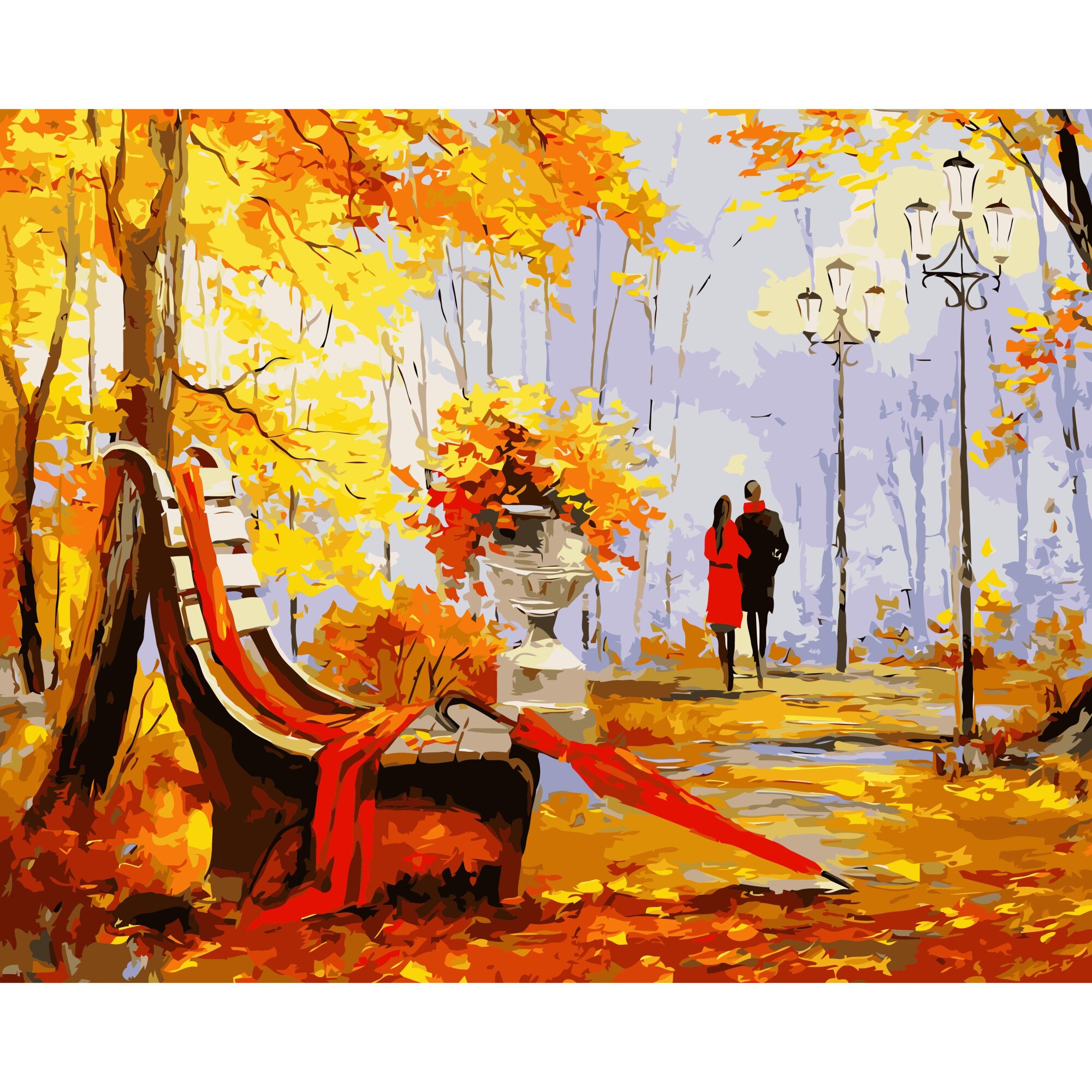 Set Pictura pe numere 40x50 cm, Panza din bumbac pe rama de lemn (PDP-2023)