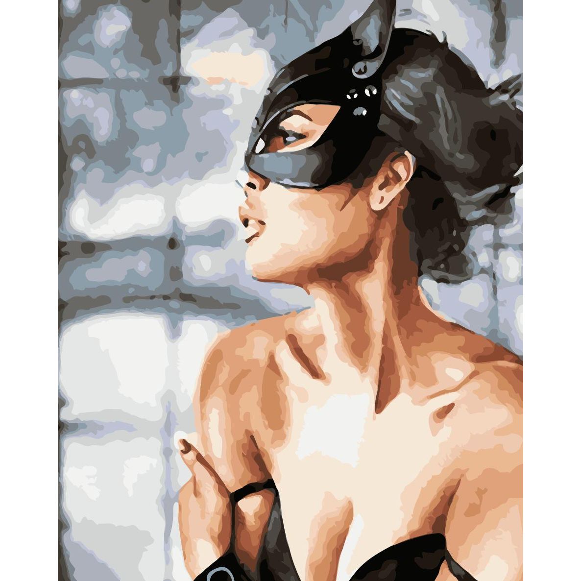 Set Pictura pe numere 40x50 cm, Panza din bumbac pe rama de lemn (PDP-2032)