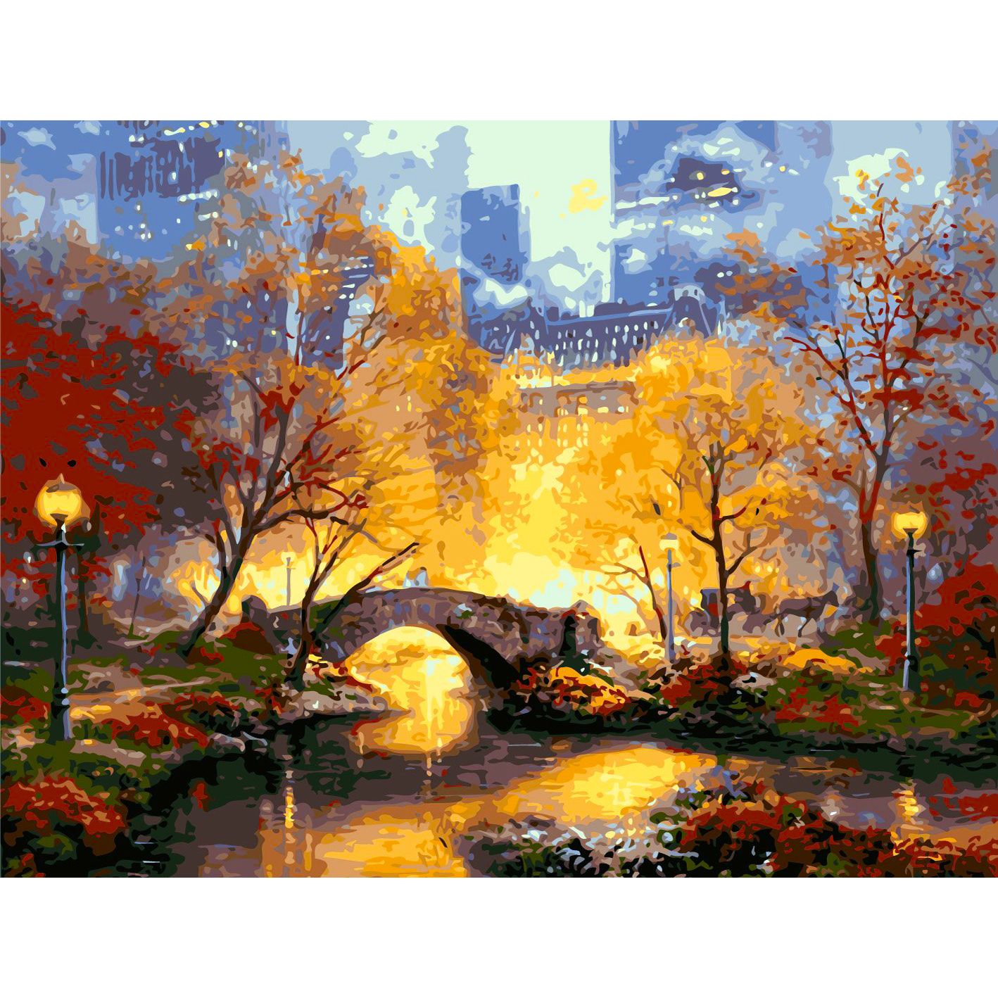 Set Pictura pe numere 40x50 cm, Panza din bumbac pe rama de lemn (PDP-1959)