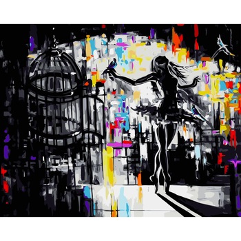 Set Pictura pe numere 40x50 cm, Panza din bumbac pe rama de lemn (PDP-2016) Set Pictura pe numere 40x50 cm, Panza din bumbac pe rama de lemn (PDP-2016)