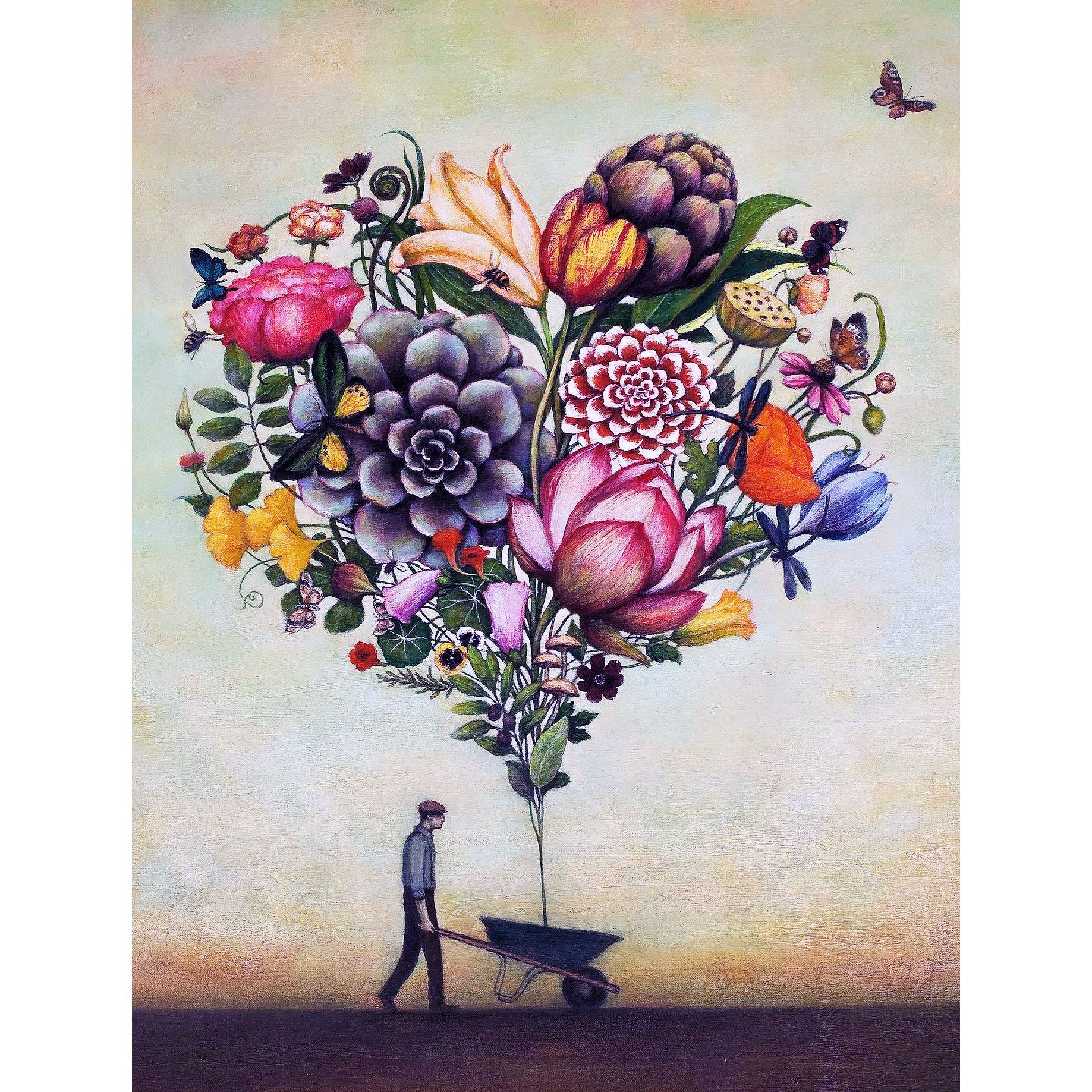 Set Pictura pe numere 40x50 cm, Panza din bumbac pe rama de lemn (PDP-2034)