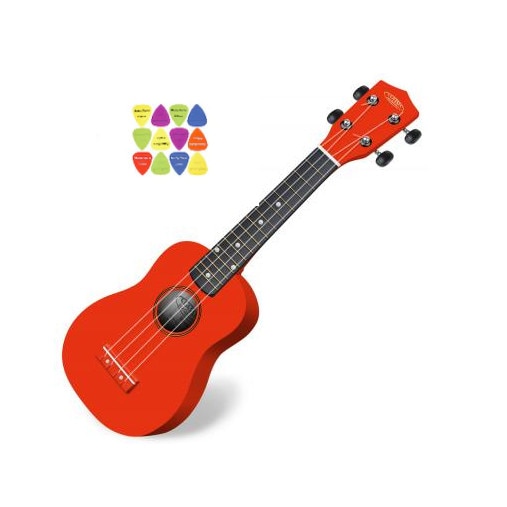 Set Ukulele Classic Cantabile US-100 RD Sopran-Rosie +12 Pene