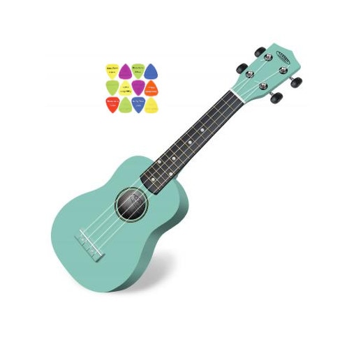 Set Ukulele Classic Cantabile US-100 TQ Sopran-Turcoaz + 12 Pene