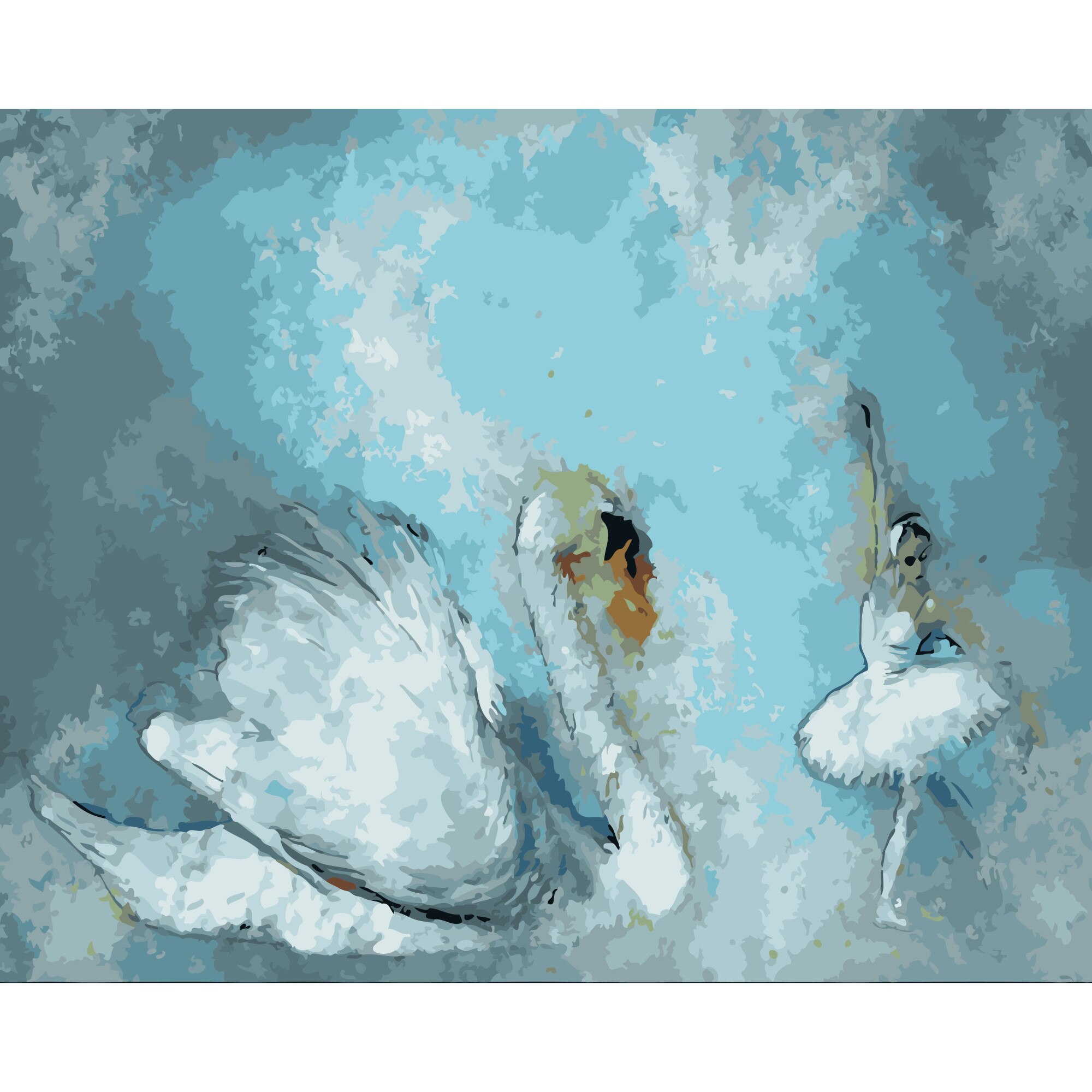 Set Pictura pe numere 40x50 cm, Panza din bumbac pe rama de lemn (PDP-2680)