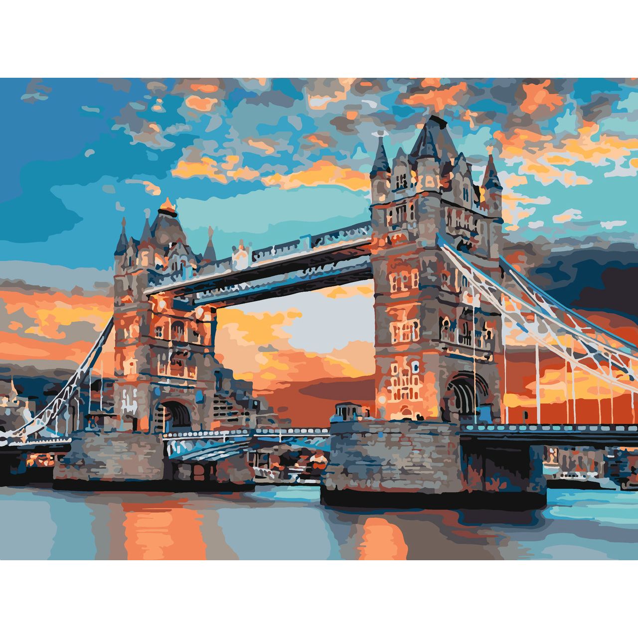 Set Pictura pe numere 40x50 cm, Panza din bumbac pe rama de lemn (PDP-2041)