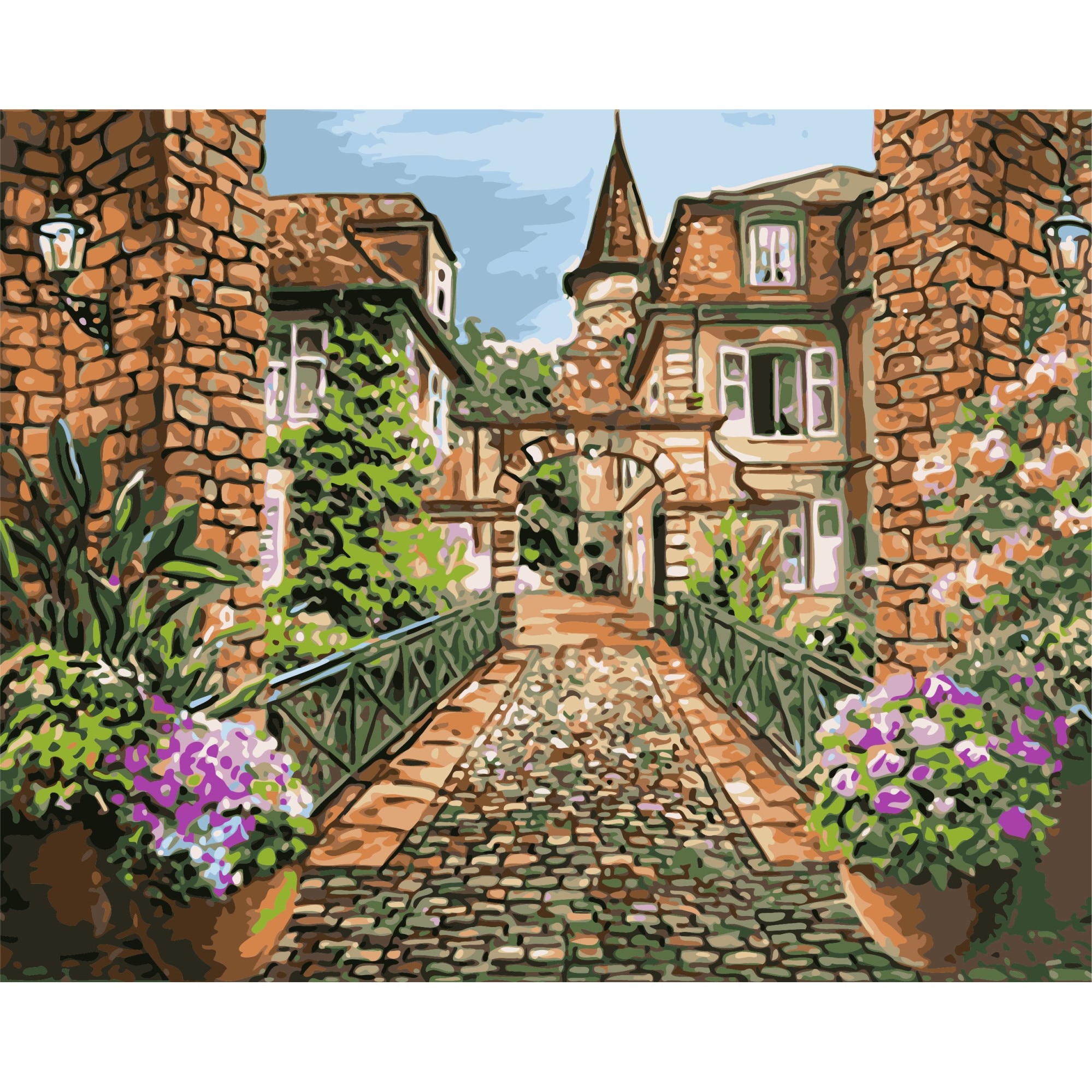 Set Pictura pe numere 40x50 cm, Panza din bumbac pe rama de lemn (PDP-2716)
