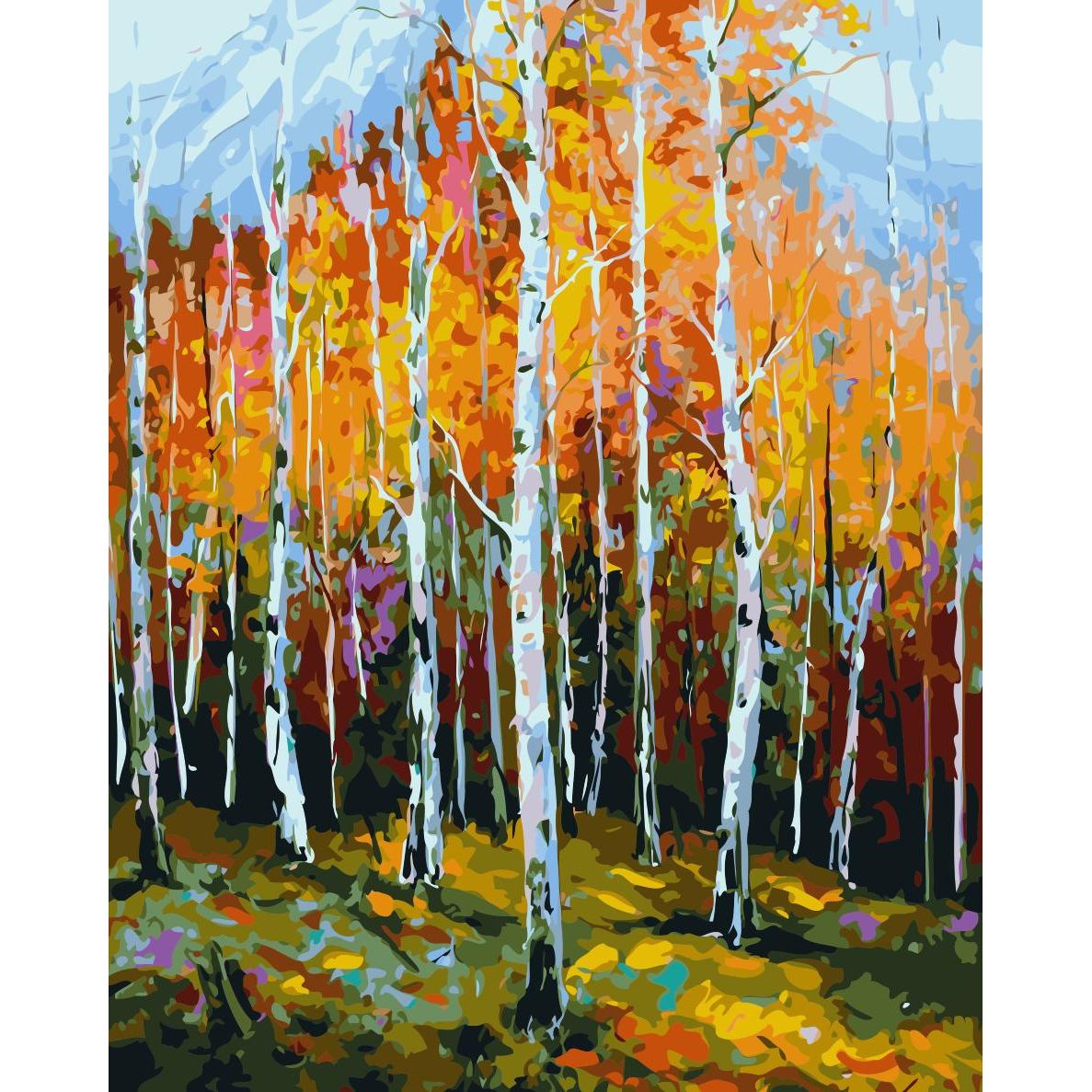 Set Pictura pe numere 40x50 cm, Panza din bumbac pe rama de lemn (PDP-2005)