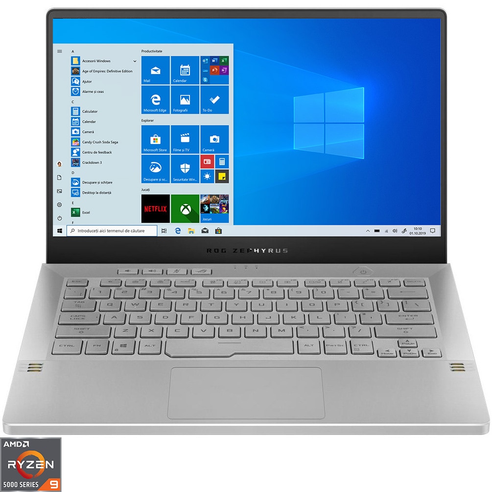 Laptop Gaming ASUS ROG Zephyrus G14 GA401IV-HA120R cu procesor AMD Ryzen 9 4900HS, 14
