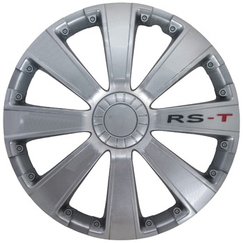 Set capace roti Gorecki, 14 inch, model RS-T, argintiu, 4 buc Set capace roti Gorecki, 14 inch, model RS-T, argintiu, 4 buc