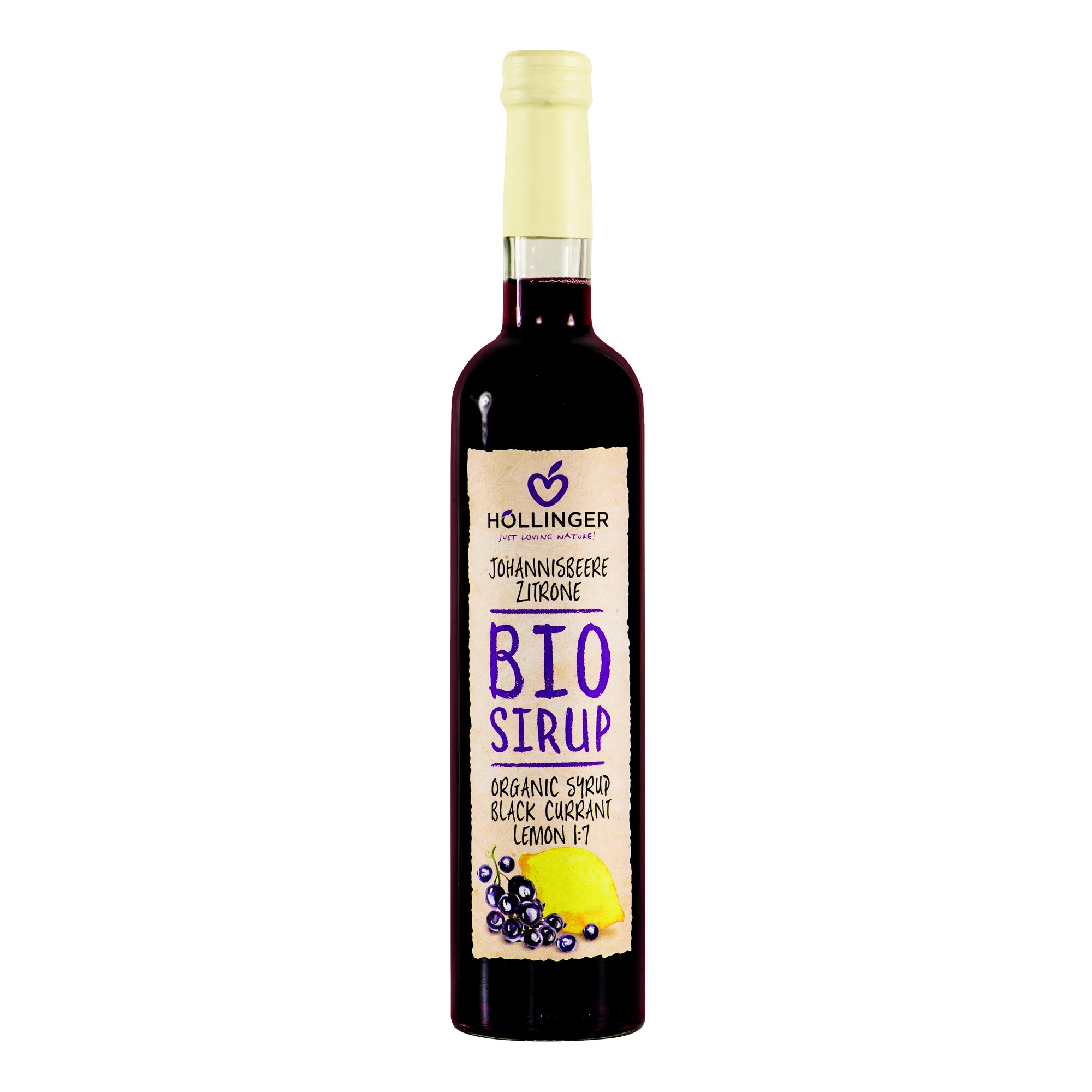 Set 6 Sirop bio/eco, coacaze negre, Höllinger bax de 6x 0,5L