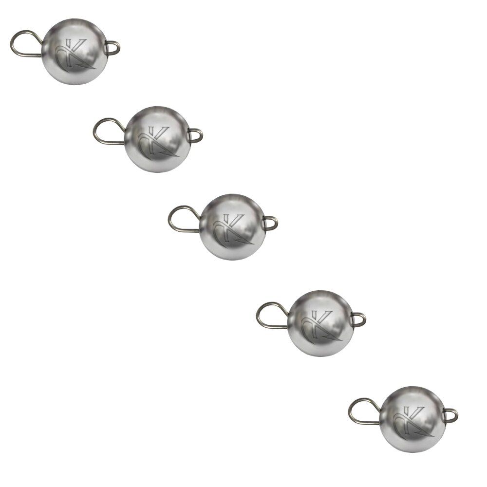 Set 5buc Kamatsu plumb bila cheburashka / jig-articulat (gramaj inscriptionat) , greutate 6gr