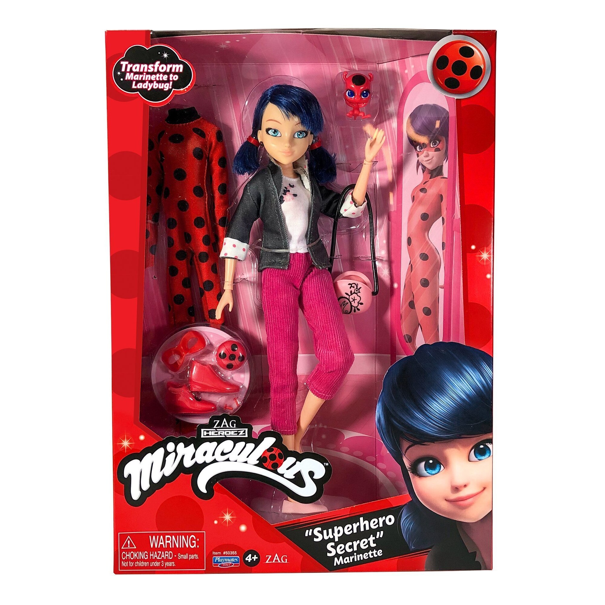 Papusa Miraculous cu haine de schimb Marinette, 30 cm