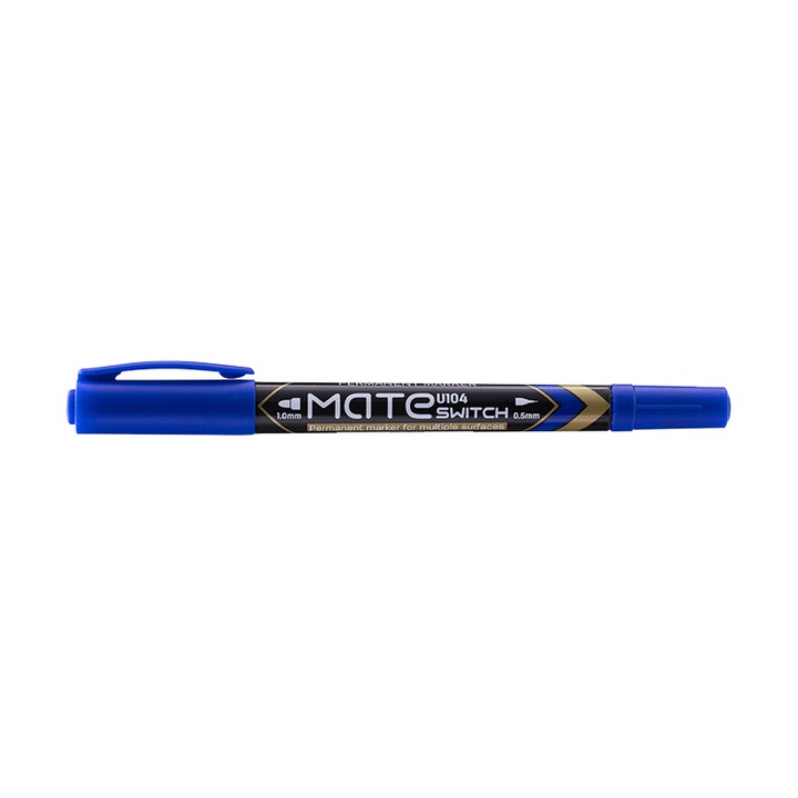 Marker Cd 2 Capete 0.5/1mm, Deli, Albastru
