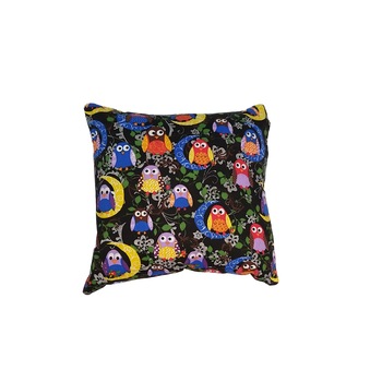 Perna decorativa bufnite multicolore 43 x 43 cm, Nichita Impex, negru Perna decorativa bufnite multicolore 43 x 43 cm, Nichita Impex, negru