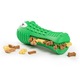 Jucarie de ros pentru caini, crocodil, verde, dog dental chew toy