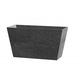 Jardiniera Multy Home, eco-frindly, Sonata cu sistem de autoirigare, fabricat din cauciuc reciclat cu efect de ciment, dimensiuni 71,3 x 32 x 51,5cm, ideal pentru interior sau exterior, culoare gri