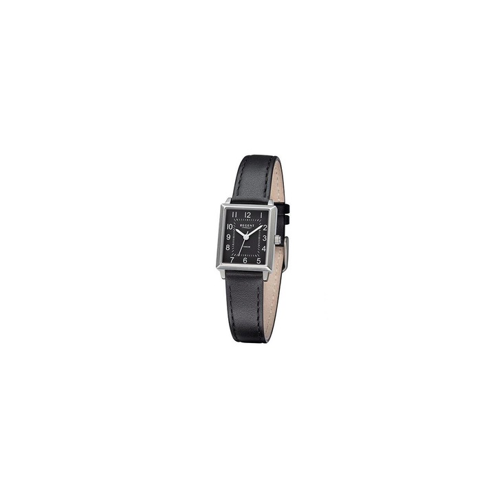 Ceas de dama Regent F-1316, Quartz, 20mm, 3ATM, Gri