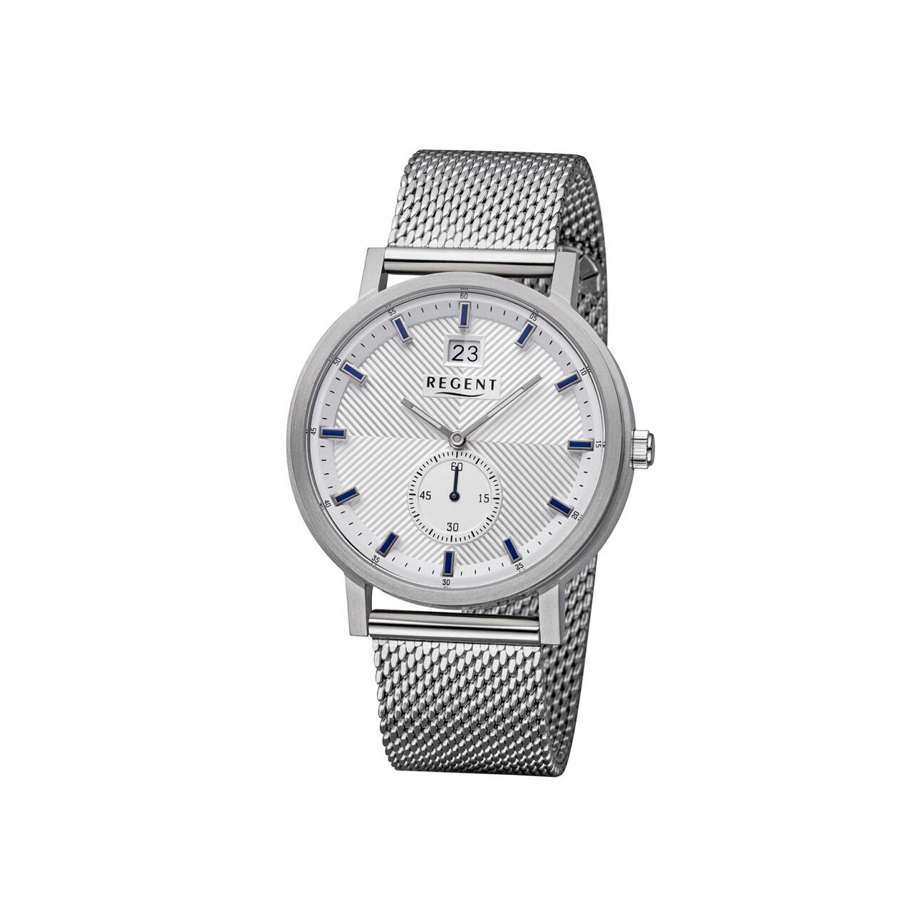 Ceas de dama Regent BA-533, Quartz, 39mm, 5ATM, Argintiu