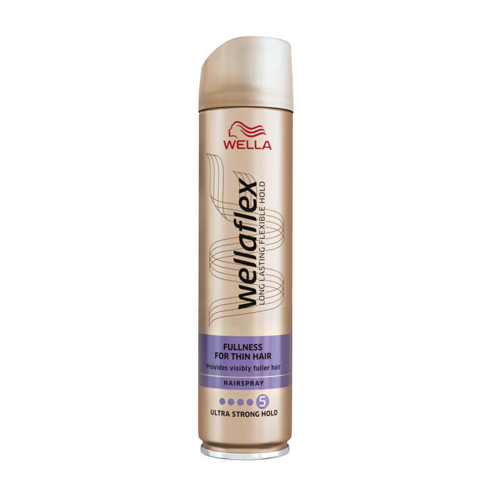 Fixativ Wella Wellaflex Fullness pentru par subtire, fixare foarte puternica, 250 ml