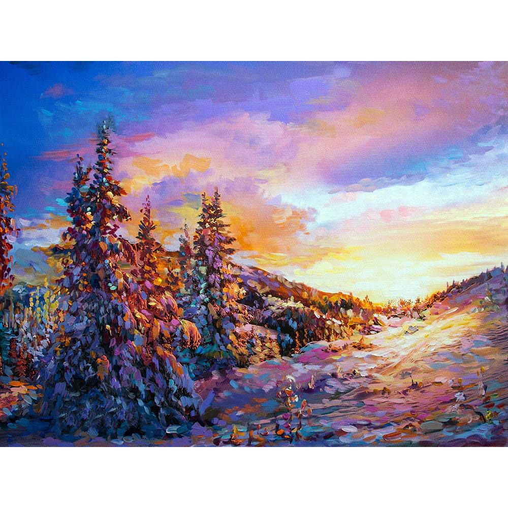 Set Pictura pe numere 40x50 cm, Panza din bumbac pe rama de lemn (PDP-2059)