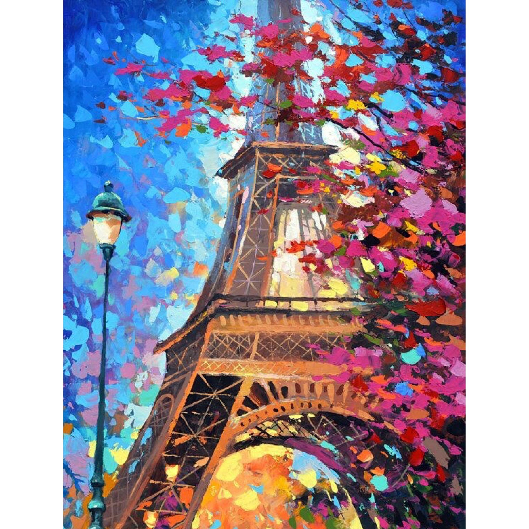 Set Pictura pe numere 70x90 cm, Panza din bumbac (PDP-908), fara rama