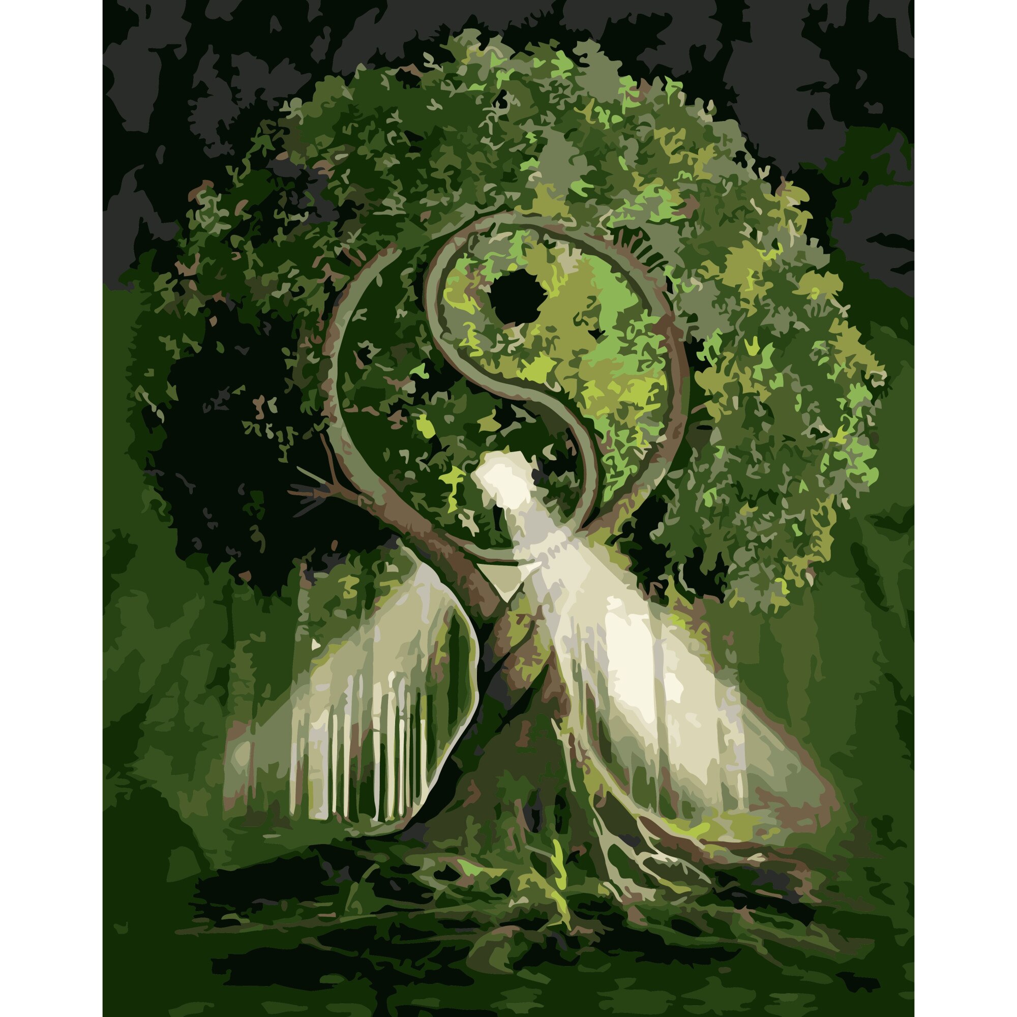 Set Pictura pe numere 80x100 cm, Panza din bumbac (PDP-710), fara rama