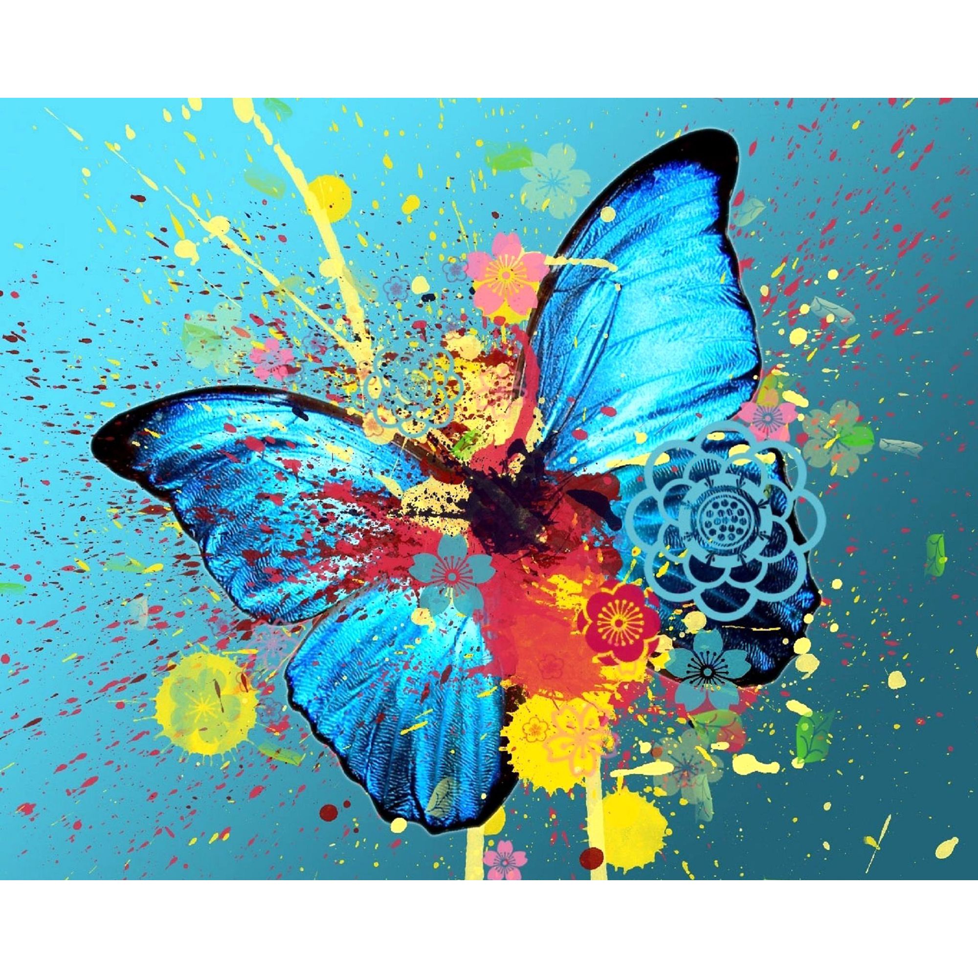 Set Pictura pe numere 80x100 cm, Panza din bumbac (PDP-832), fara rama