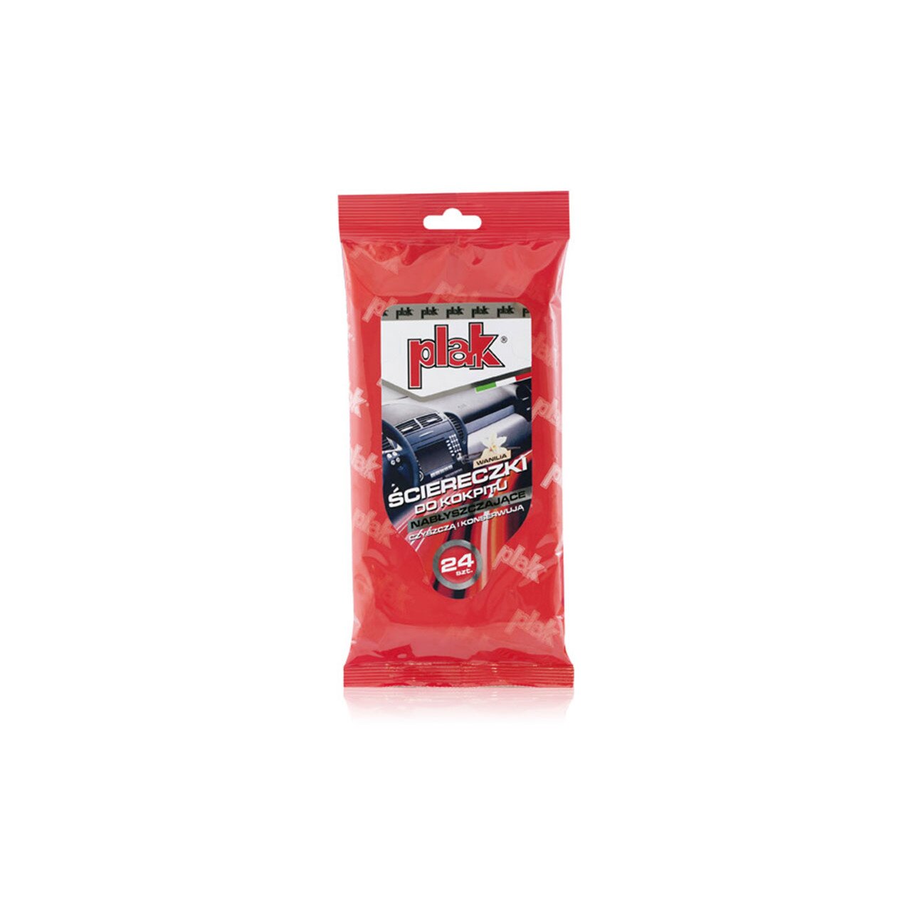 Set 24 servetele pentru bord auto cu aroma de vanilie