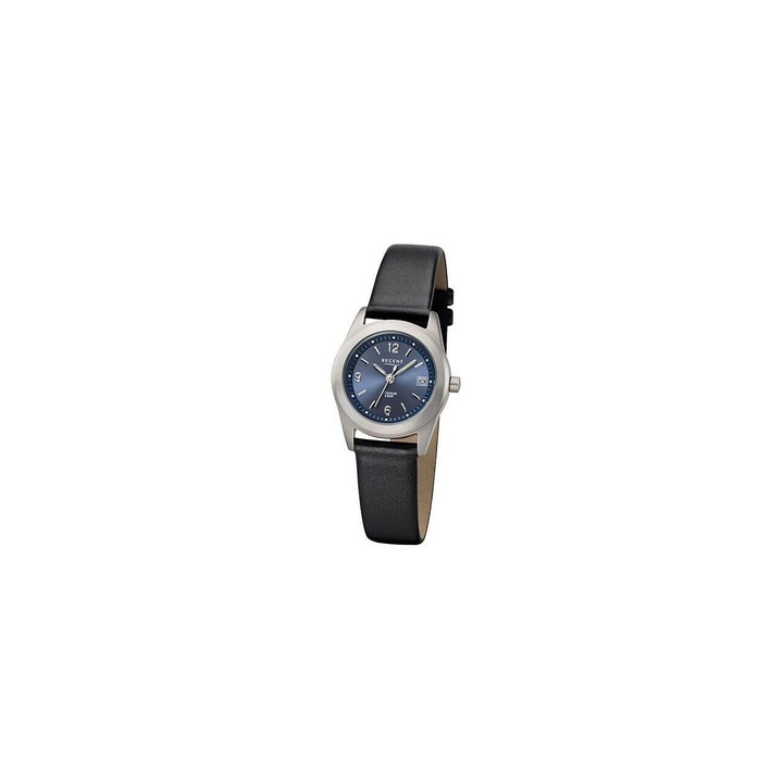 Ceas de dama Regent F-1214, Quartz, 37mm, 5ATM, Gri